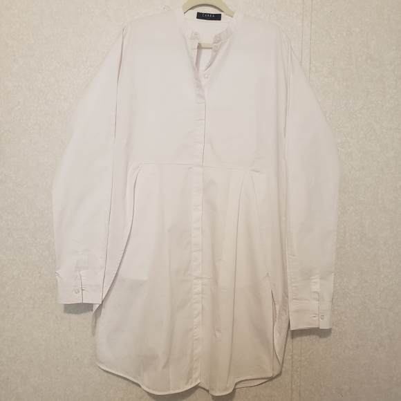 CAARA. WHITE SHIRT DRESS...SIZE L - Picture 4 of 15